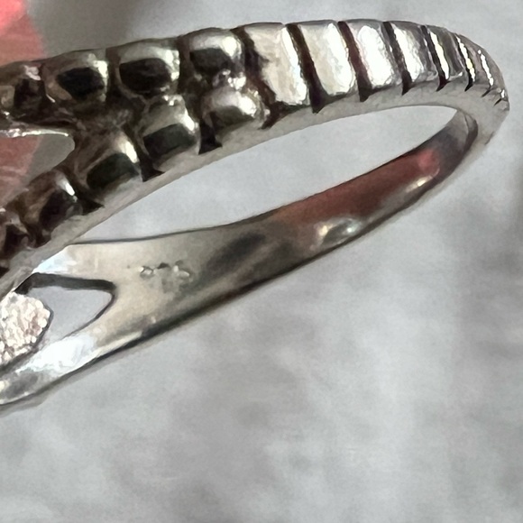 925 silver labradorite floral ring size 8.50 - Picture 6 of 9